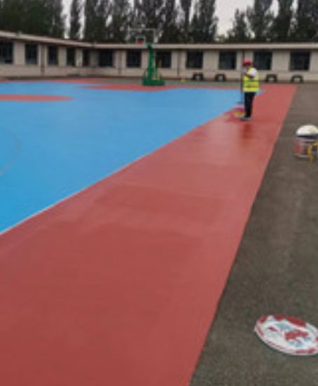 建华旧篮球场地面改造翻新整改   